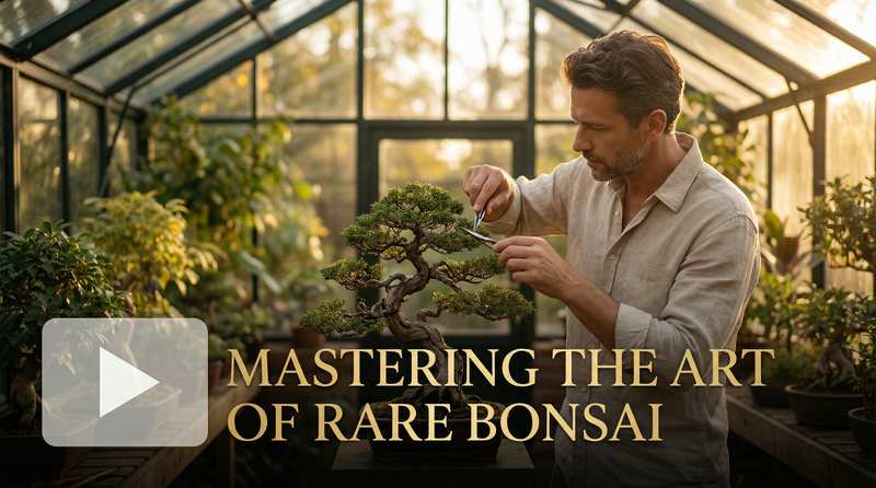 黄色仓库植物视频-珍稀盆景养护视频教程