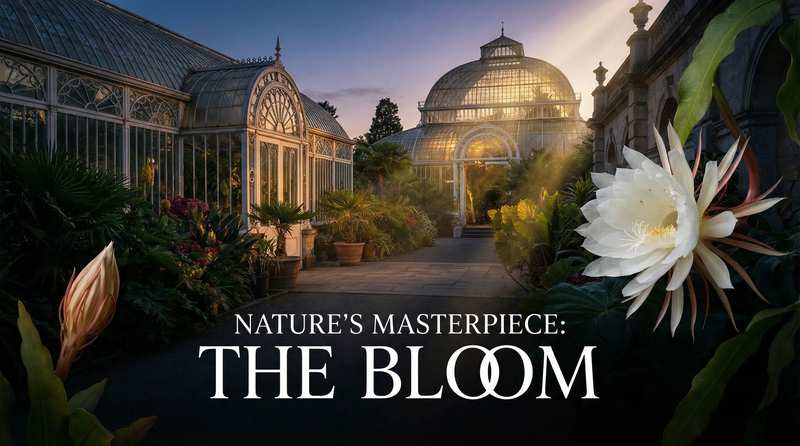 黄色仓库植物视频-花朵绽放延时摄影视频